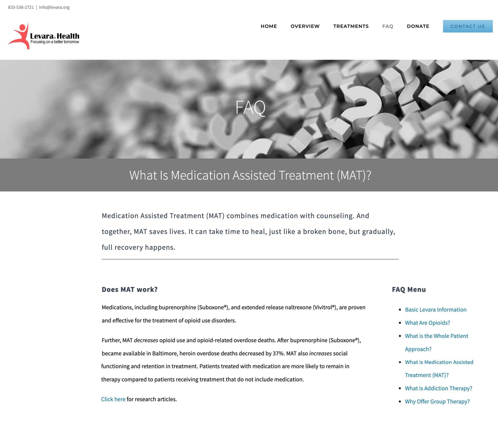 Levara Health - FAQ
